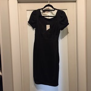 BCBG sample size little black pencil dress NWT